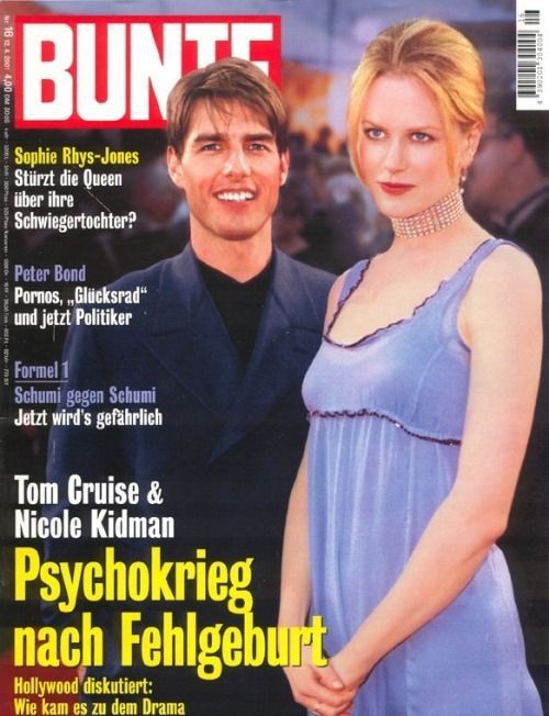 BUNTE ILLUSTRIERTE magazine side cover 12 April 2001