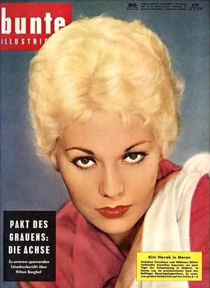 BUNTE ILLUSTRIERTE magazine side cover Issue 17  1958