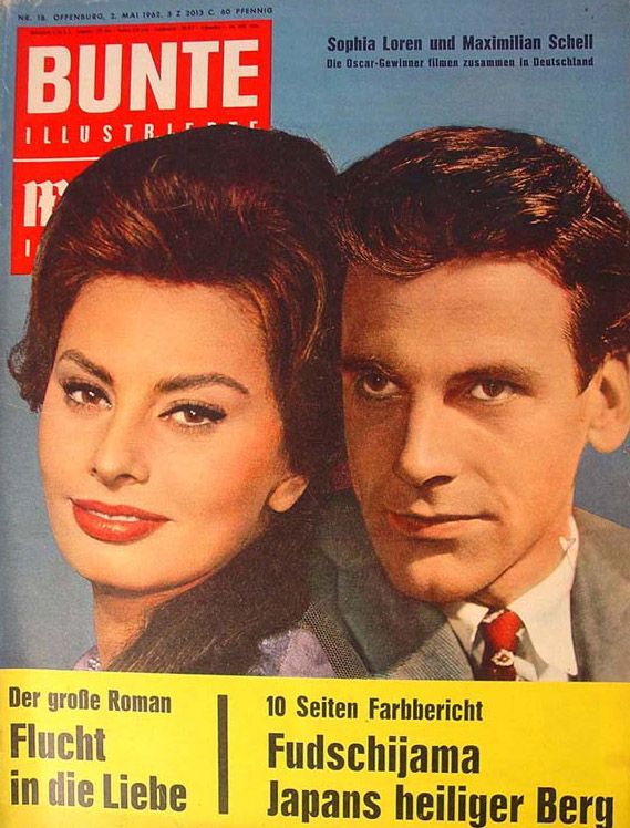 BUNTE ILLUSTRIERTE magazine side cover 2 May 1962