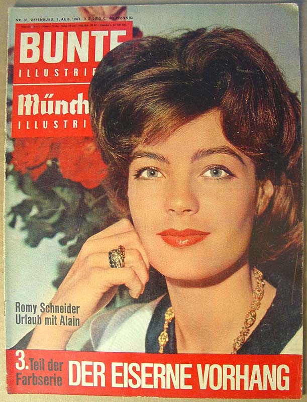 BUNTE ILLUSTRIERTE magazine side cover 1 August 1962