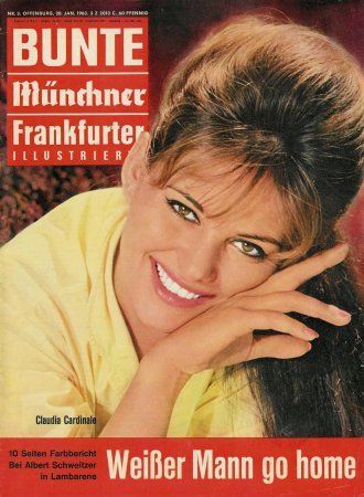 BUNTE ILLUSTRIERTE magazine side cover January 1963