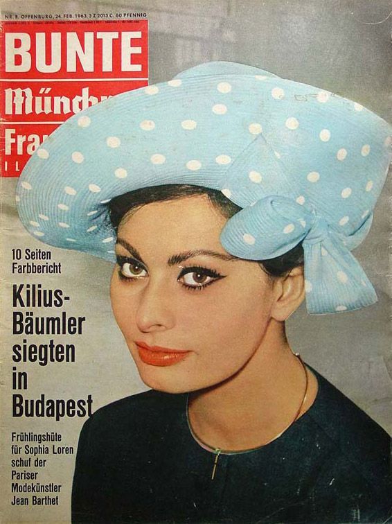 BUNTE ILLUSTRIERTE magazine side cover 24 February 1963