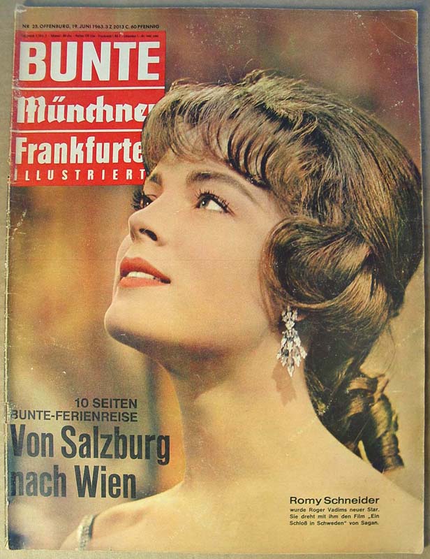 BUNTE ILLUSTRIERTE magazine side cover 19 June 1963