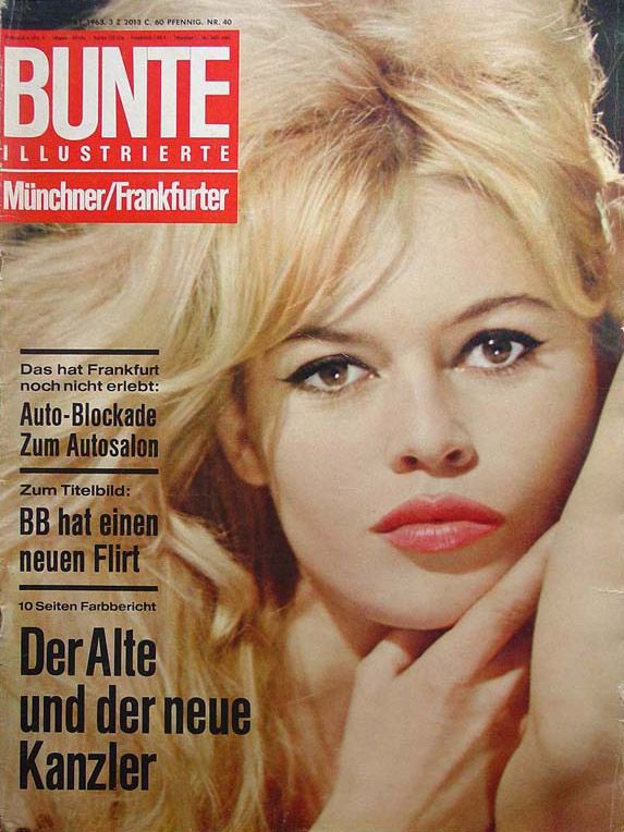 BUNTE ILLUSTRIERTE magazine side cover 2 October 1963