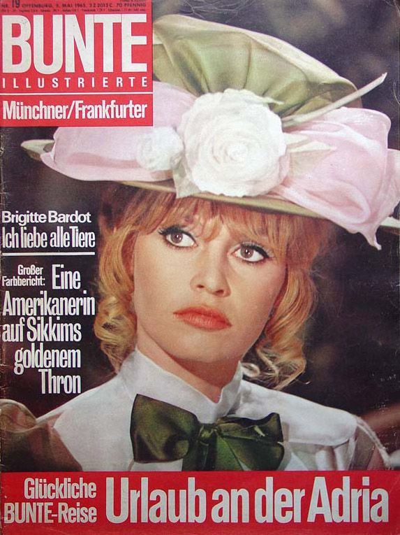 BUNTE ILLUSTRIERTE magazine side cover 5 May 1965