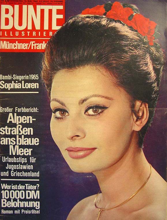 BUNTE ILLUSTRIERTE magazine side cover 12 May 1965