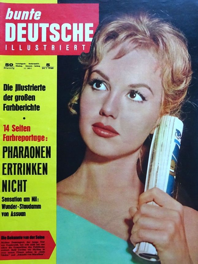 BUNTE ILLUSTRIERTE magazine side cover Issue 5 30 January 1960