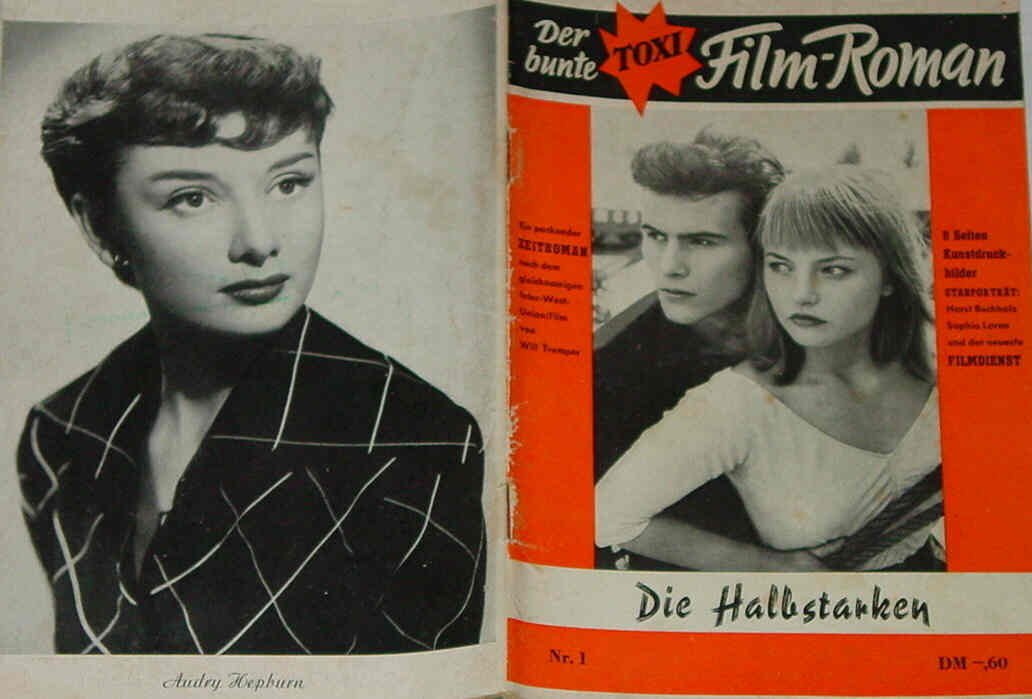 DER BUNTE TOXI FILM ROMAN magazine side cover Issue 1   1954