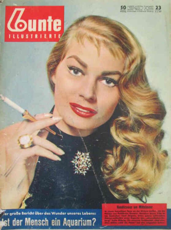 BUNTE ILLUSTRIERTE magazine side cover Issue 23 8 June 1953