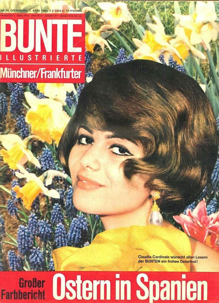 BUNTE ILLUSTRIERTE magazine side cover Issue 14 1 April 1964