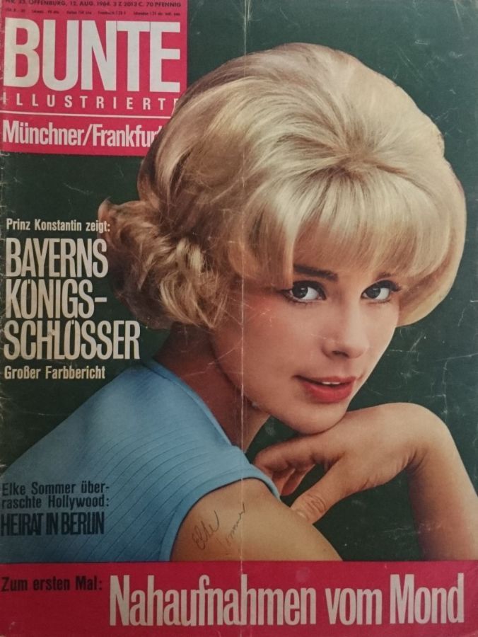BUNTE ILLUSTRIERTE magazine side cover Issue 33 12 August 1964