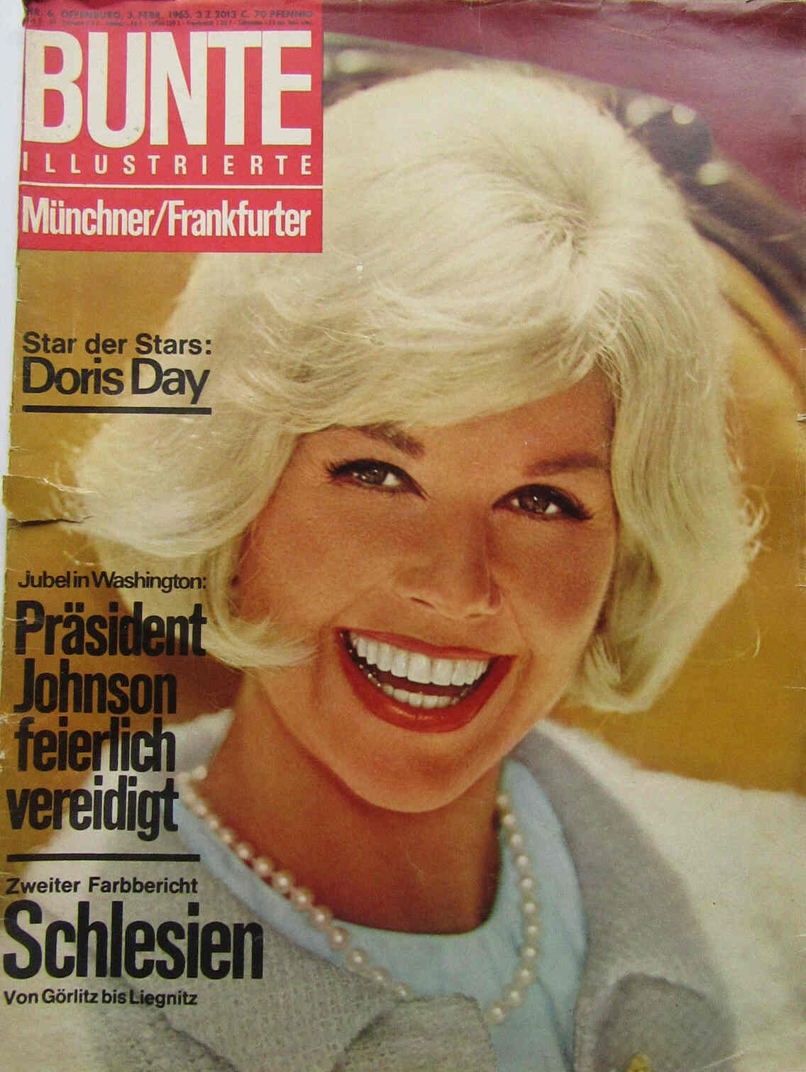 BUNTE ILLUSTRIERTE magazine side cover 3 February 1965