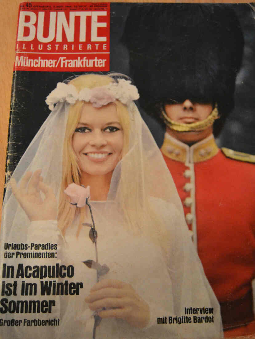 BUNTE ILLUSTRIERTE magazine side cover 2 November 1966