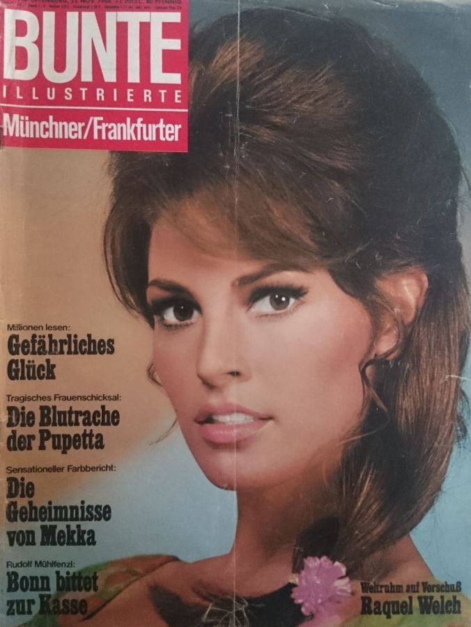 BUNTE ILLUSTRIERTE magazine side cover Issue 48 23 November 1966