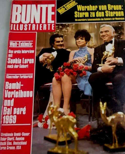 BUNTE ILLUSTRIERTE magazine side cover 12 February 1969