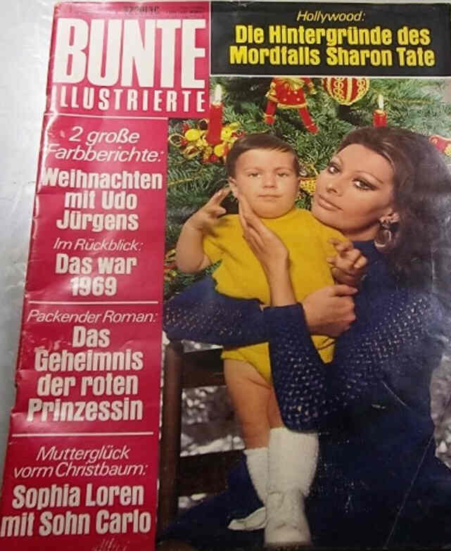 BUNTE ILLUSTRIERTE magazine side cover 1 January 1970