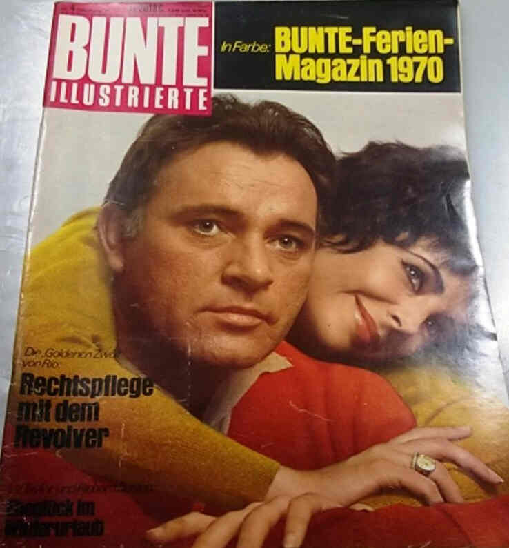BUNTE ILLUSTRIERTE magazine side cover 20 January 1970