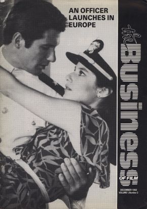 BUSINESS OF FILM | THE magazine side cover Issue 2 December 1982