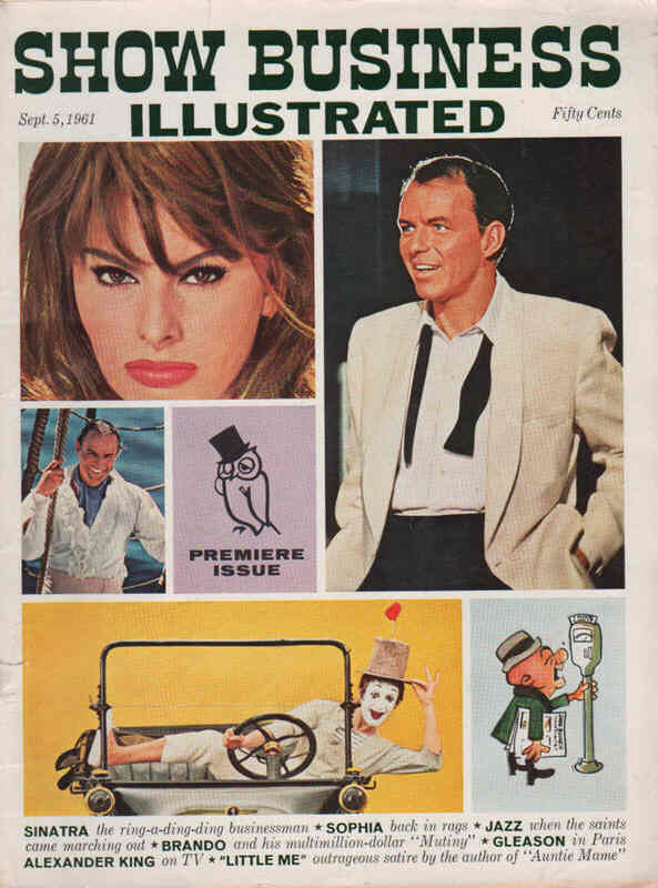 SHOW BUSINESS ILLUSTRATED magazine side cover Issue 1 5 September 1961