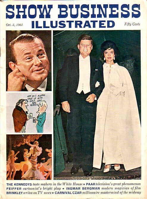 SHOW BUSINESS ILLUSTRATED magazine side cover Issue 3 3 October 1961