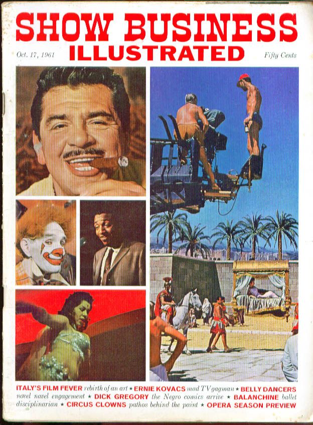 SHOW BUSINESS ILLUSTRATED magazine side cover Issue 4 17 October 1961