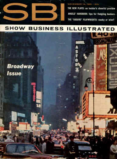 SHOW BUSINESS ILLUSTRATED magazine side cover Issue 6 14 November 1961