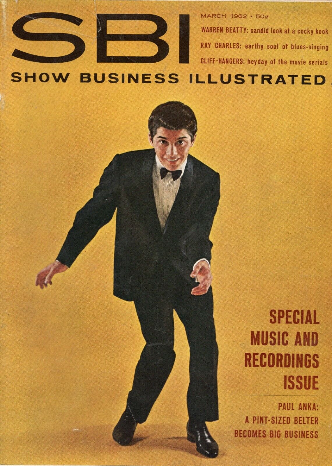 SHOW BUSINESS ILLUSTRATED magazine side cover  Vol 2 # 3 March 1962