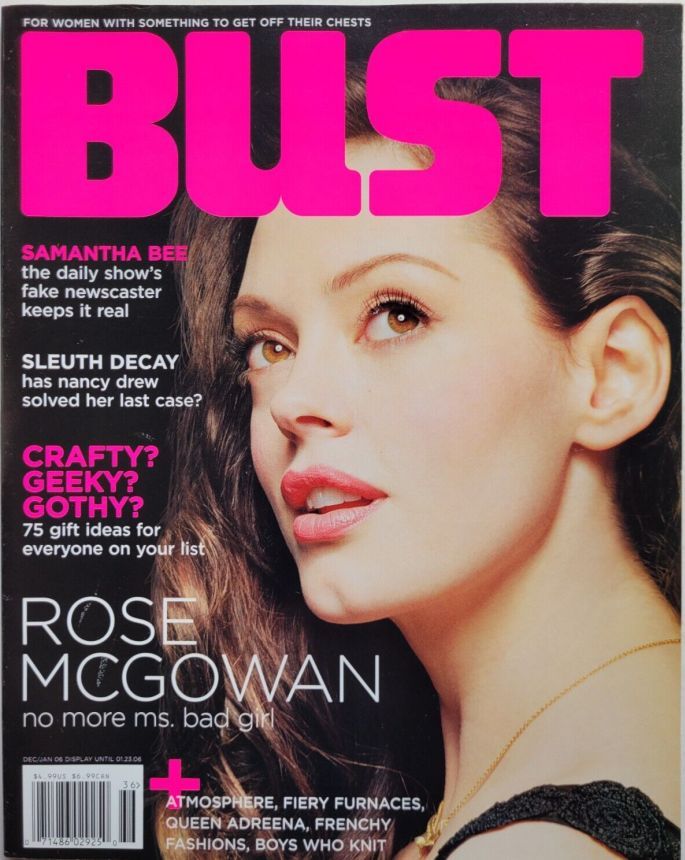 BUST magazine side cover  December 2005