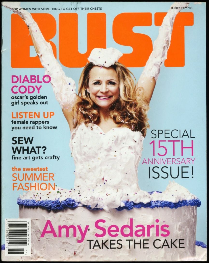 BUST magazine side cover  June/July 2008