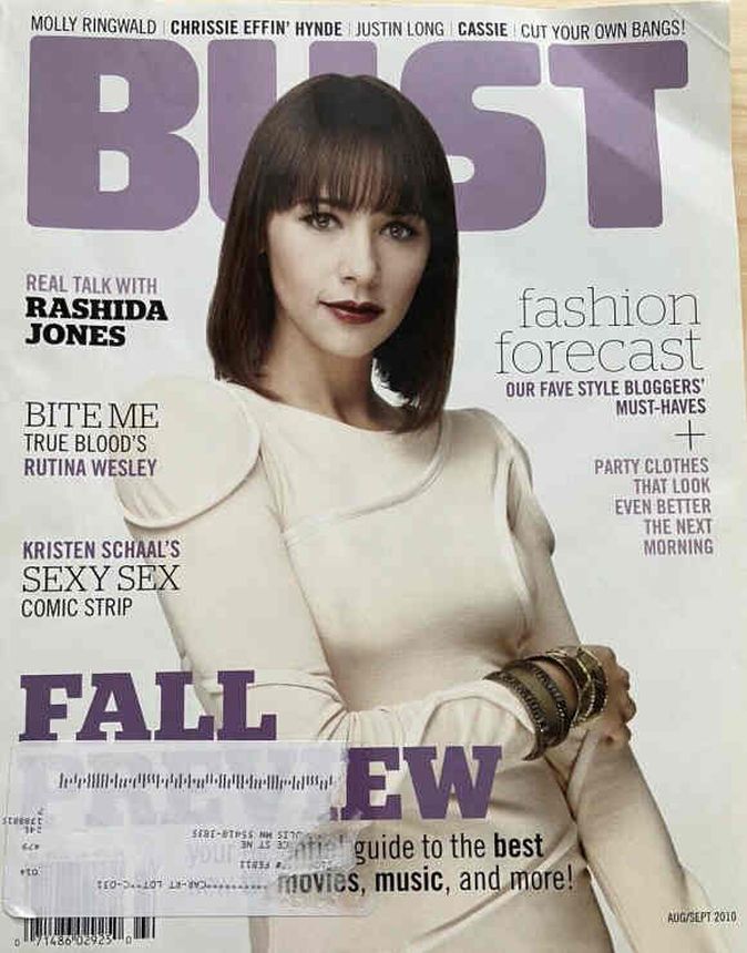 BUST magazine side cover  August/September 2010