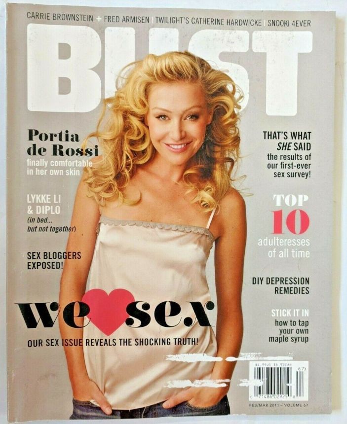 BUST magazine side cover  February/March 2011