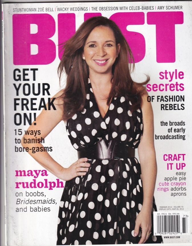 BUST magazine side cover  February/March 2012