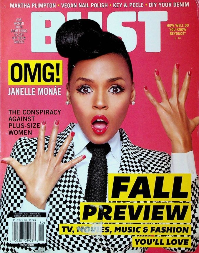 BUST magazine side cover  August/September 2013