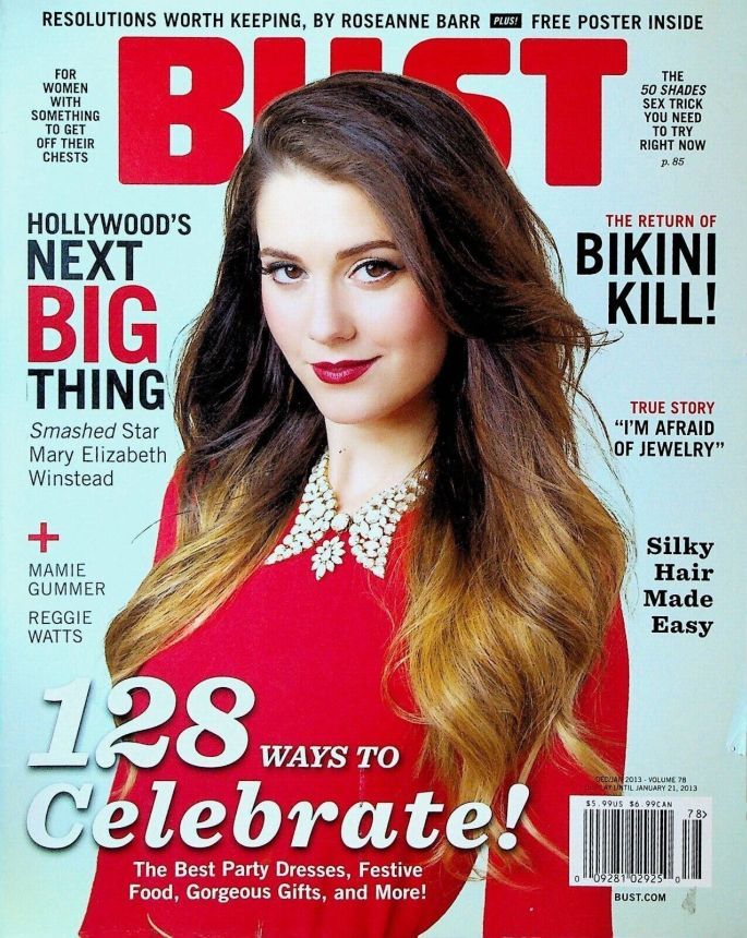 BUST magazine side cover  December 2013