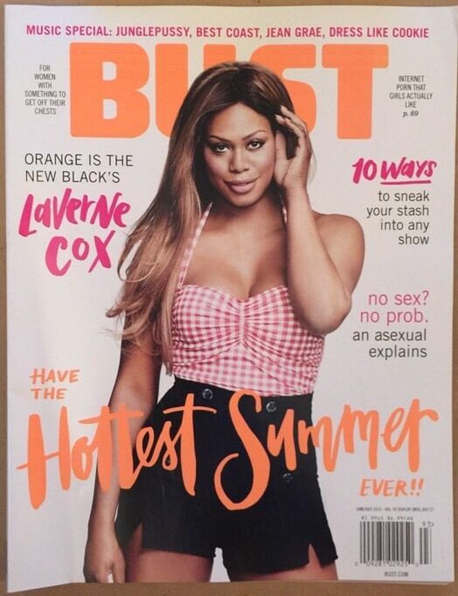 BUST magazine side cover  June/July 2015