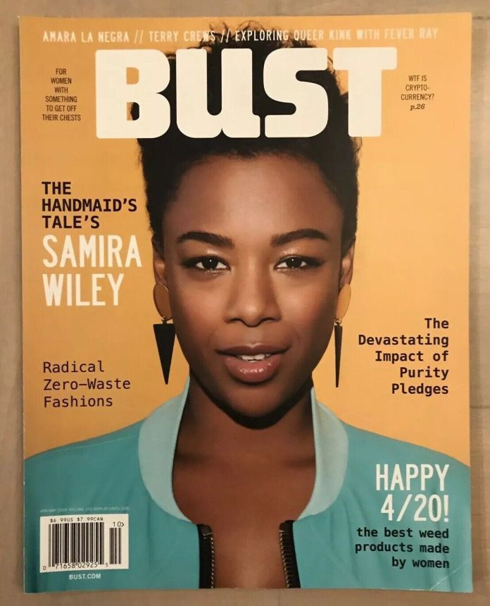 BUST magazine side cover  April/May 2018