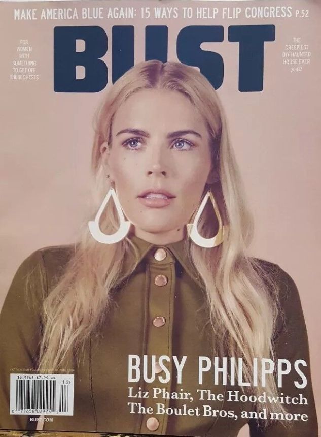 BUST magazine side cover  October/November 2018
