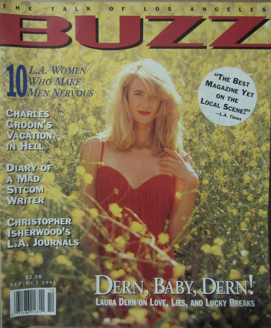 BUZZ magazine side cover  September/October 1991