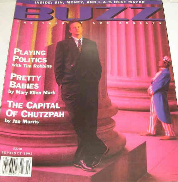 BUZZ magazine side cover  September/October 1992
