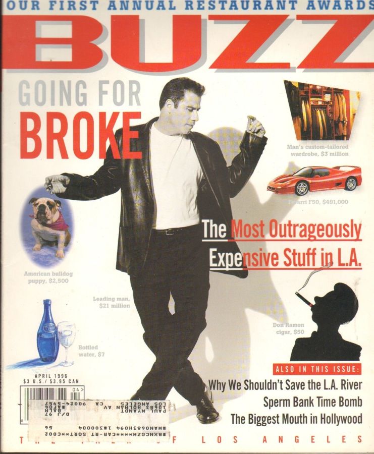 BUZZ magazine side cover  April 1996