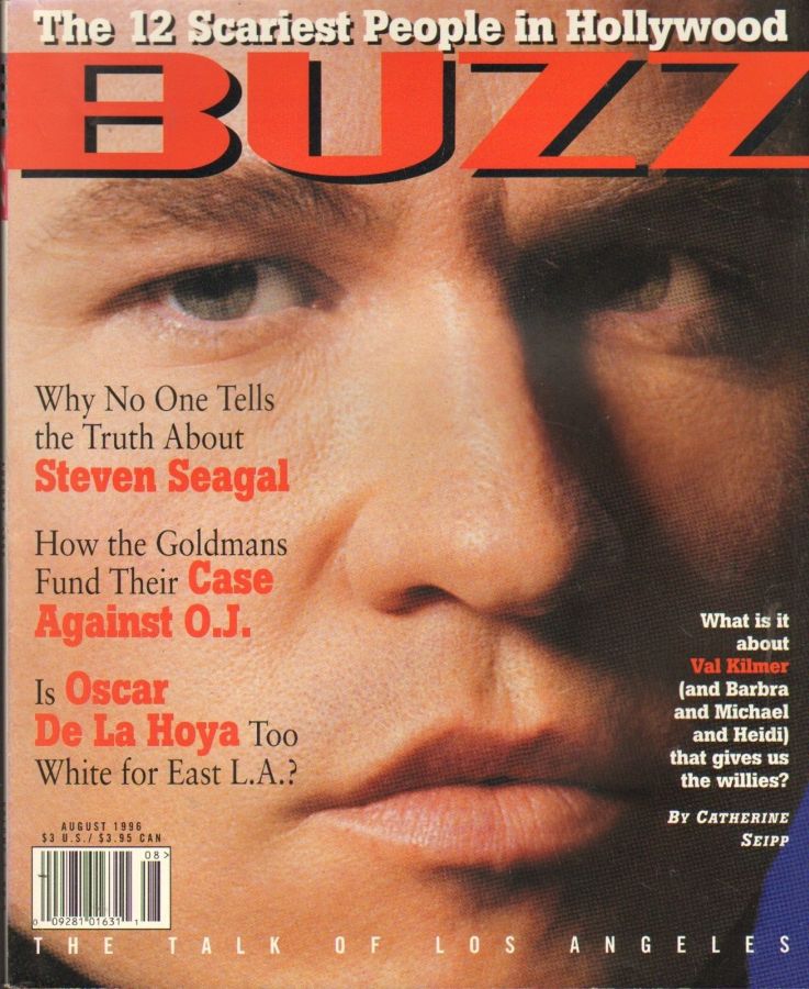 BUZZ magazine side cover  August 1996