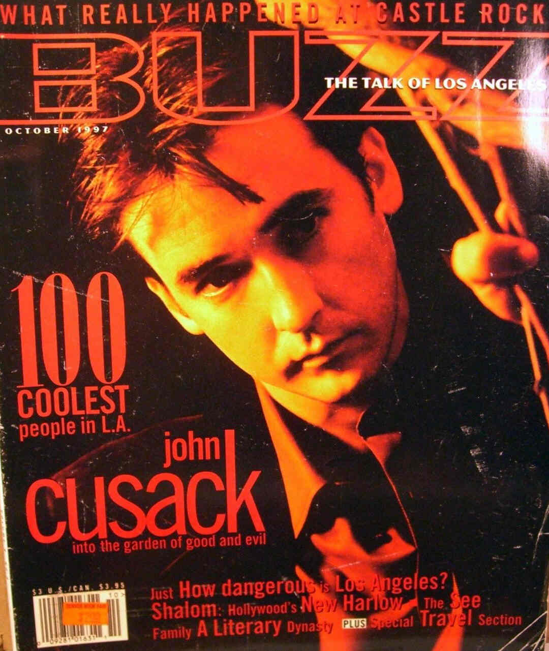 BUZZ magazine side cover  October 1997