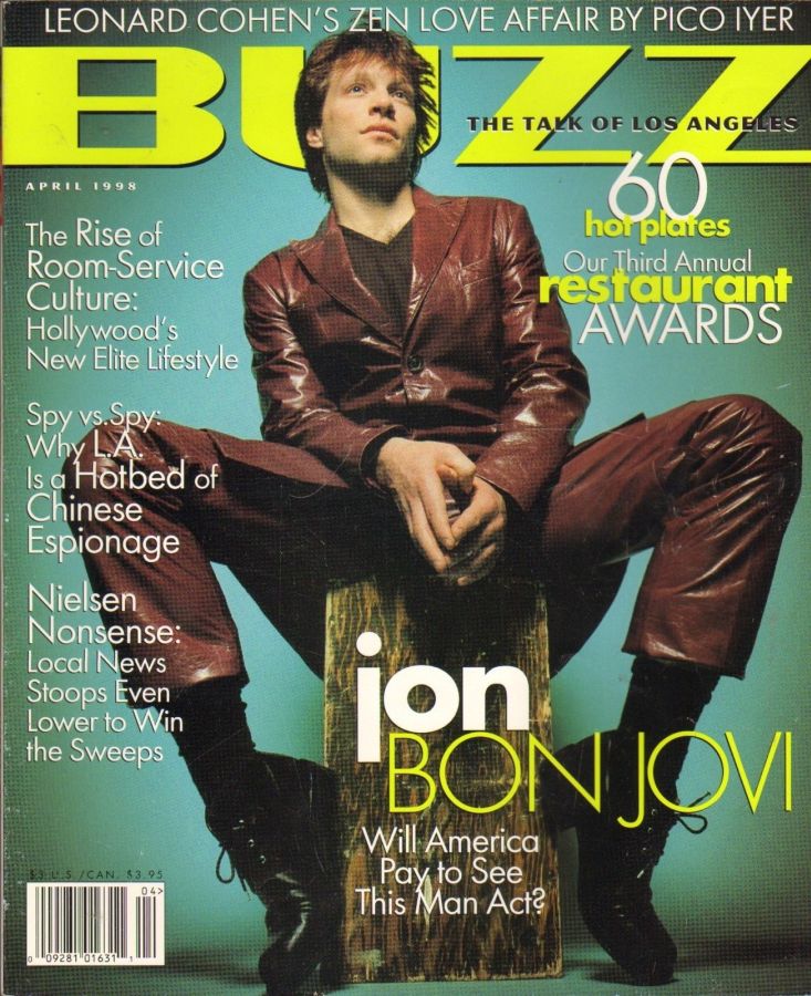 BUZZ magazine side cover  April 1998
