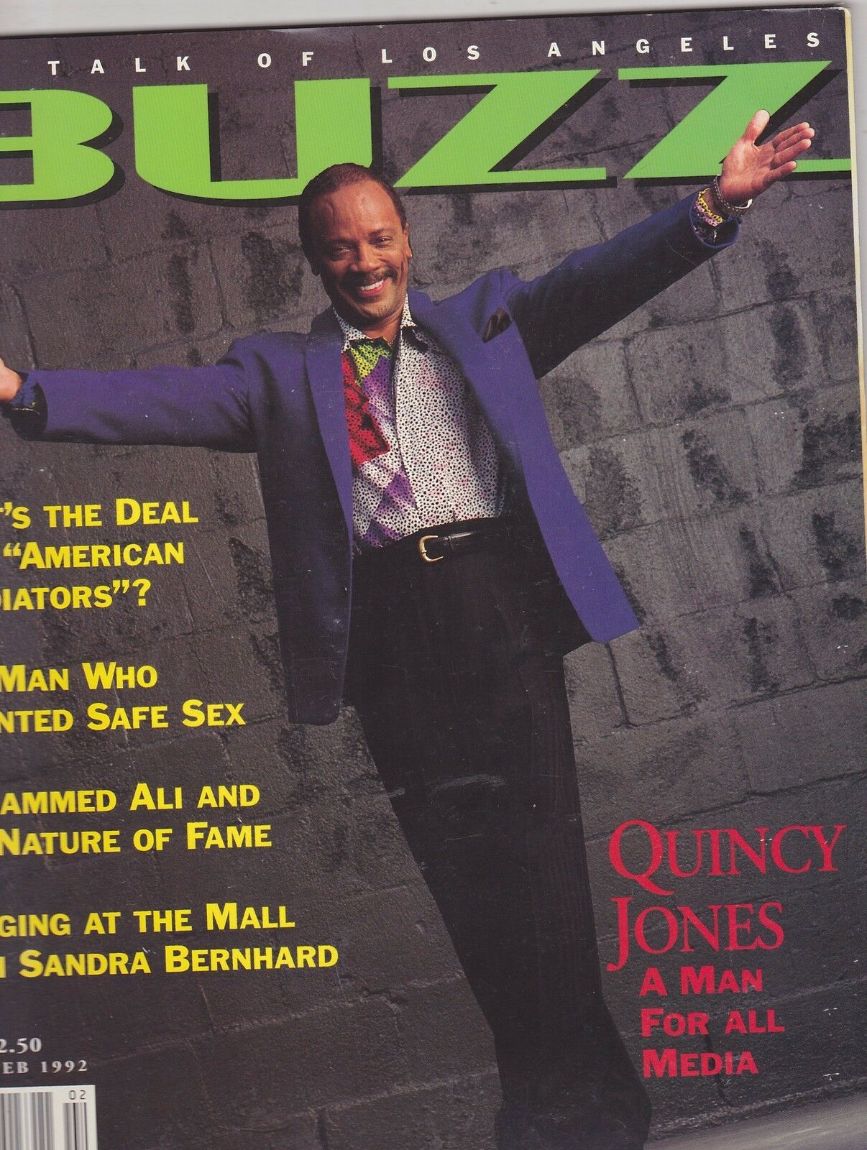 BUZZ magazine side cover  January/February 1992