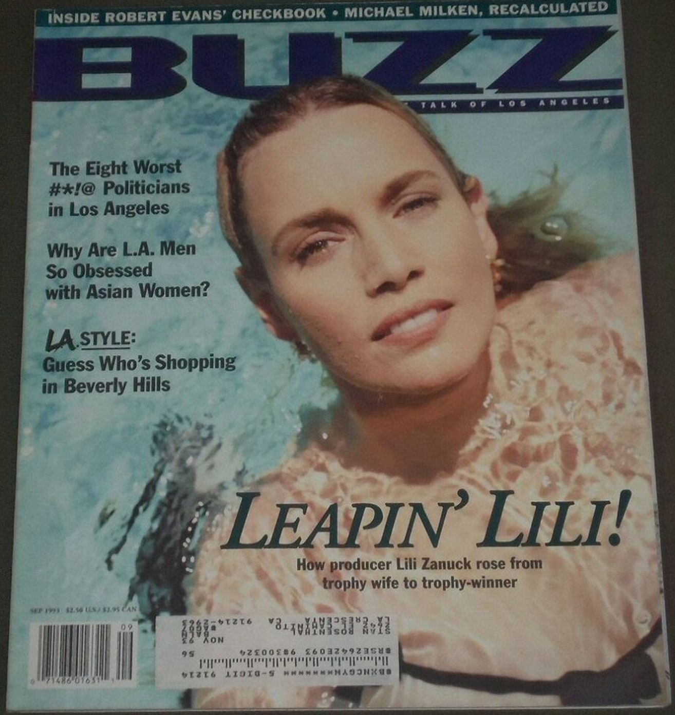 BUZZ magazine side cover  September 1993