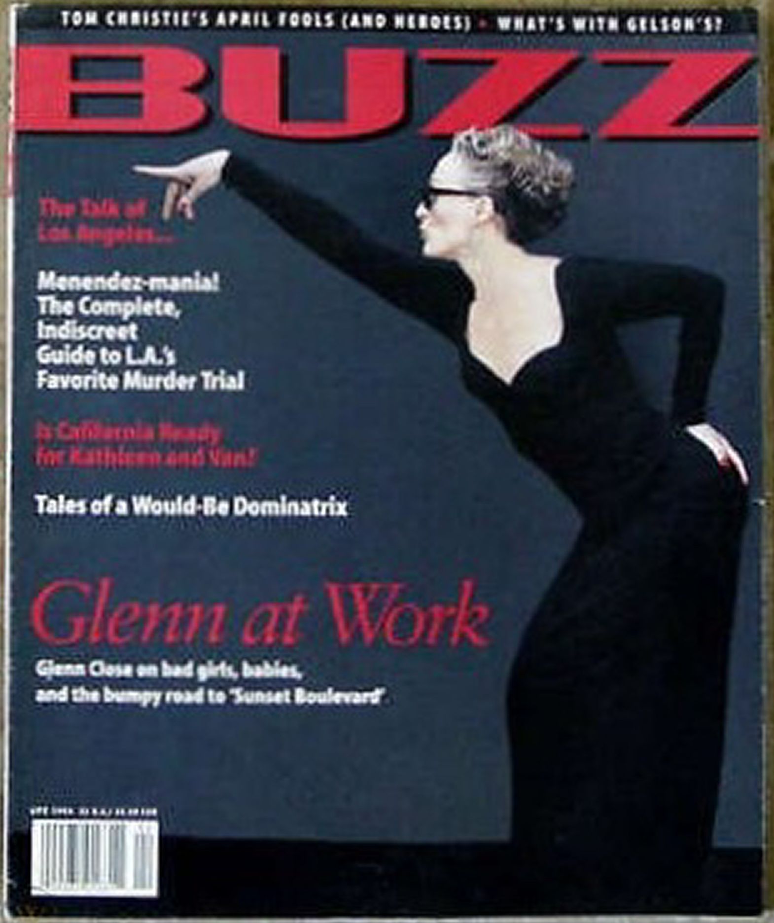 BUZZ magazine side cover  April 1994
