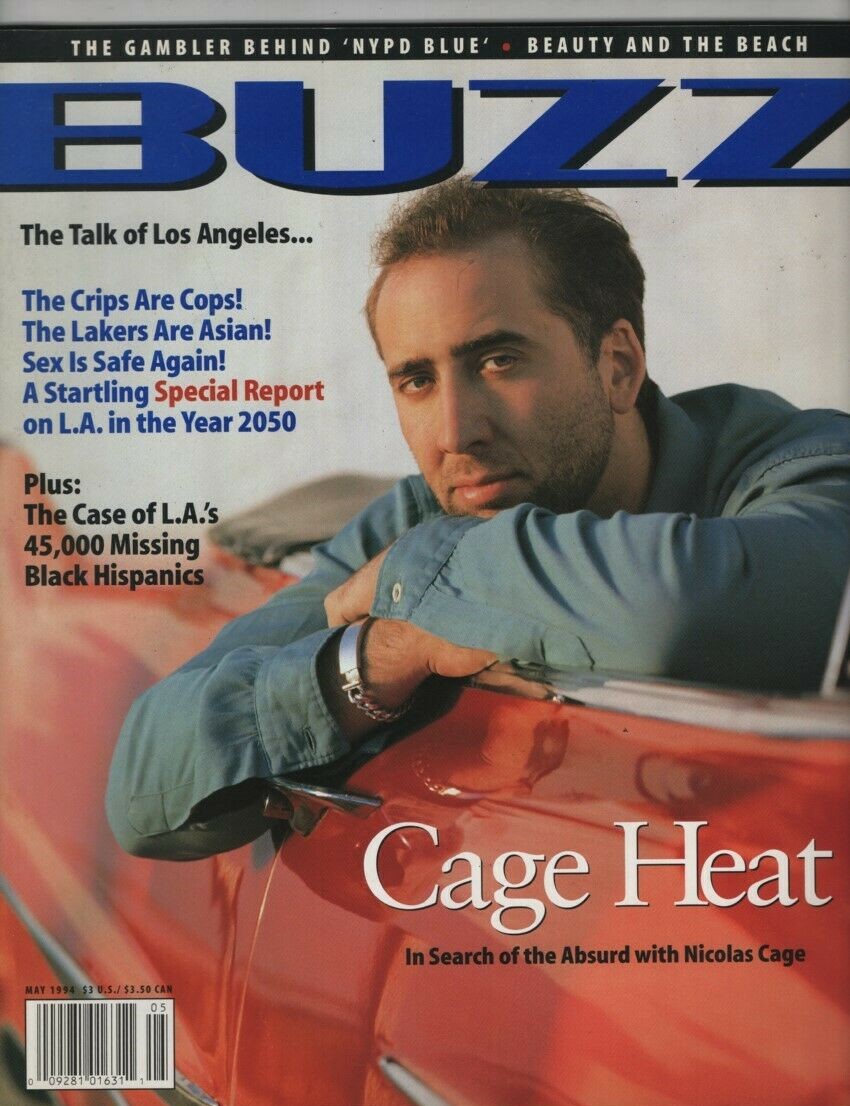 BUZZ magazine side cover  May 1994