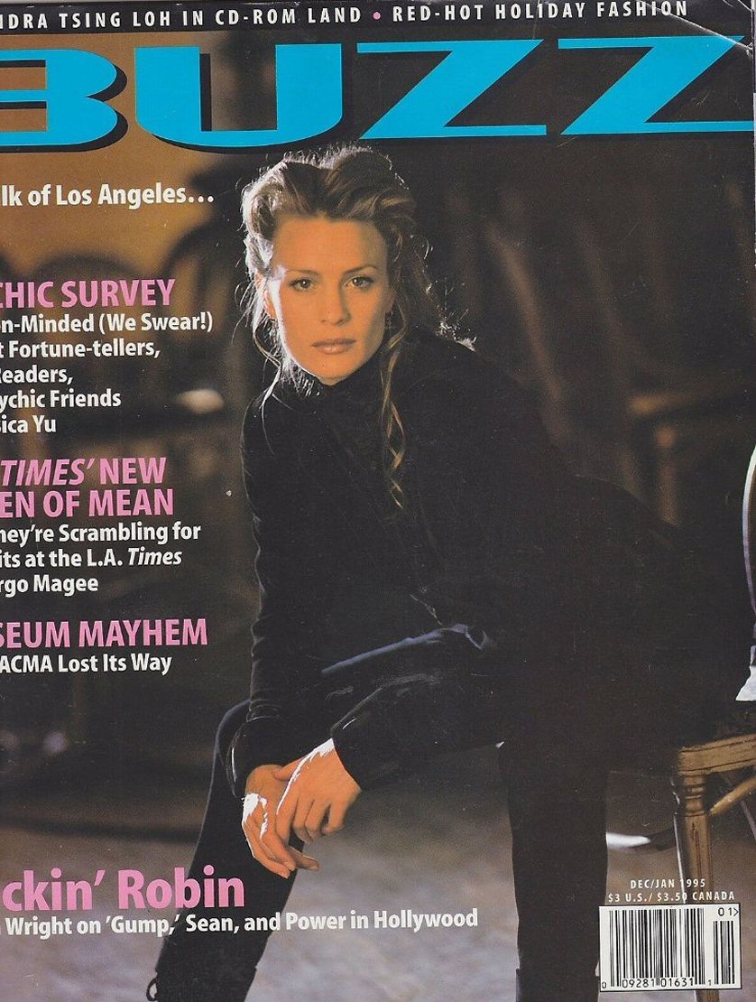 BUZZ magazine side cover  December 1994/ January 1995 