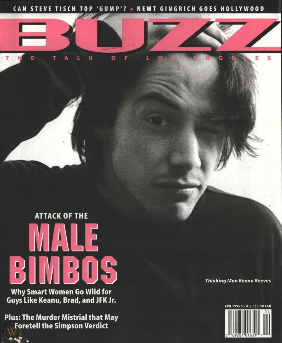 BUZZ magazine side cover  April 1995