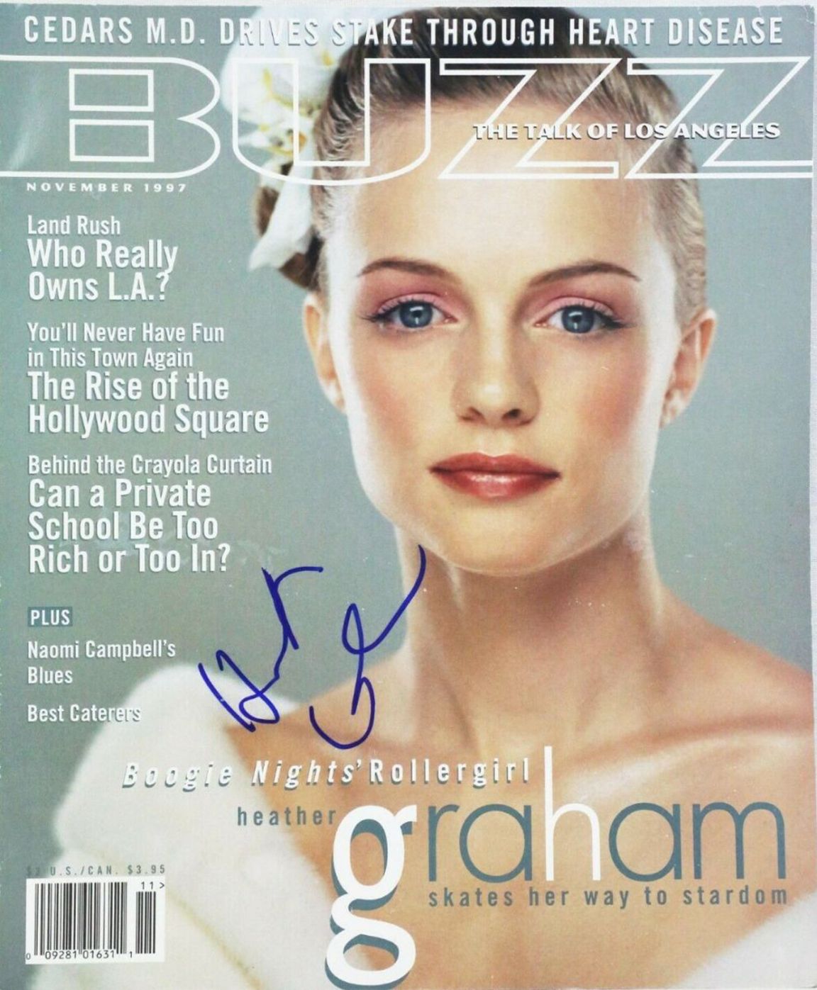 BUZZ magazine side cover  November 1997